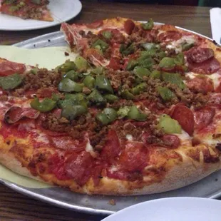 Large pizza 0.50 a topping