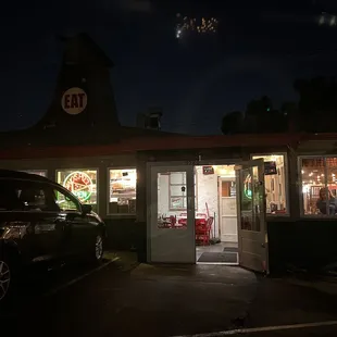 outside