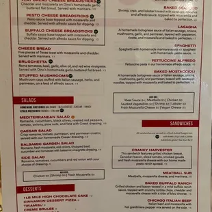 Main menu