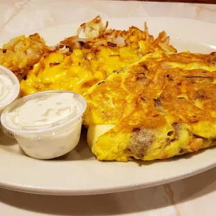 Gyros Omelette. Yummm....!