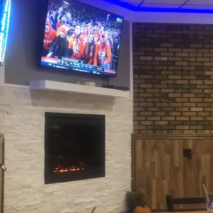The bar area.
