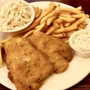 Friday fried fish lunch special