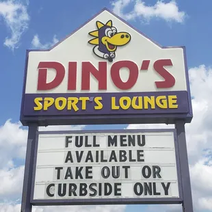 a sign for a restaurant
