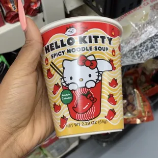 hello kitty spicy noodle soup