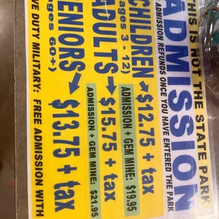 Price sheet