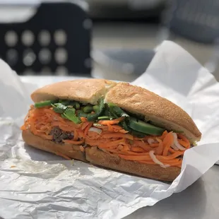 Shaking Beef Sandwich