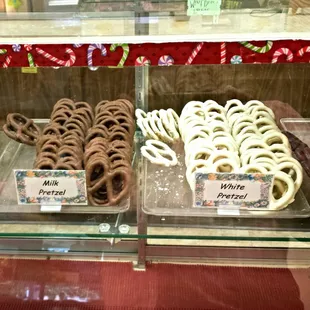 Chocolate covered pretzels