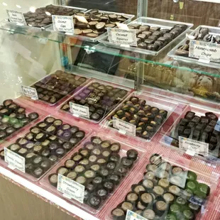 So much variety in the display case