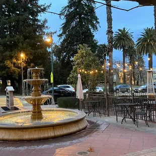 outside