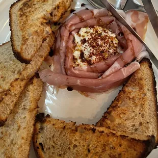 Sourdough Bread And Straciatelli