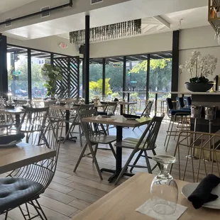 They have indoor and outdoor seating.