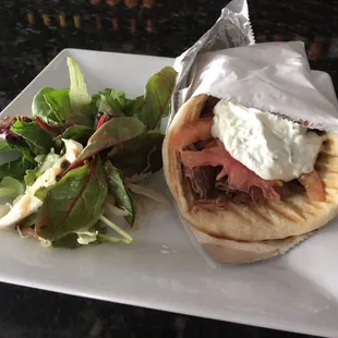 Herb Roasted Lamb Pita