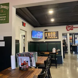 the dining area