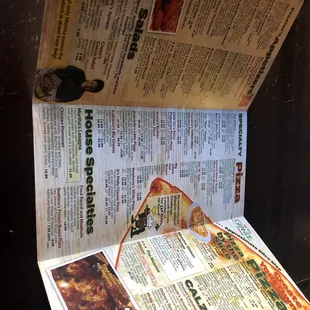 Inside of menu