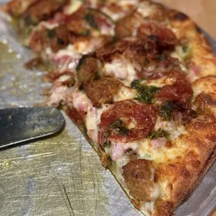 The Gabrielle&apos;s Little Piggy with pesto sauce.