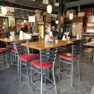 tables and chairs