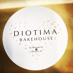 a sign for diotima bakehouse