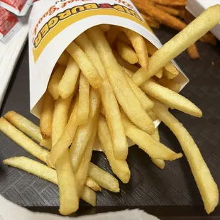  a tray of french fries
