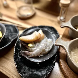 Escolar &amp; shrimp