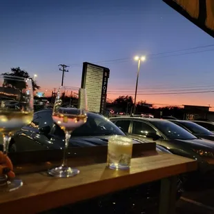 outside, sushi and sashimi