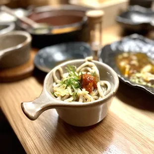 Udon (last dish) of the omasake