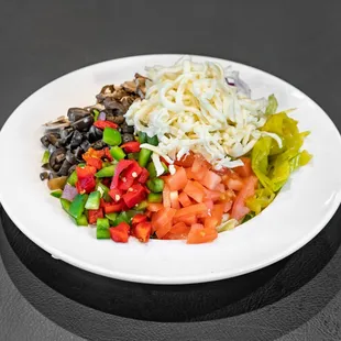 fresh veggies and mozzarella