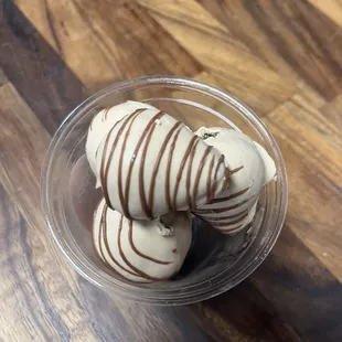 Cookie butter covered strawberries