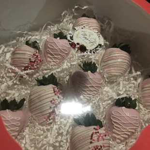 Pink/White themed Strawberries
