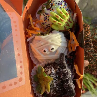 a box of halloween treats