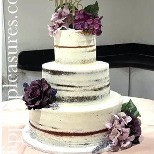 Naked wedding cake