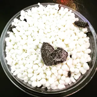  a bowl of marshmallows