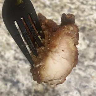 You can see how much fried oil permeated the meat.