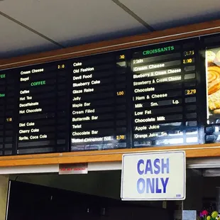 Cash ONLY.