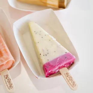 Kiwi dragon fruit sorbet