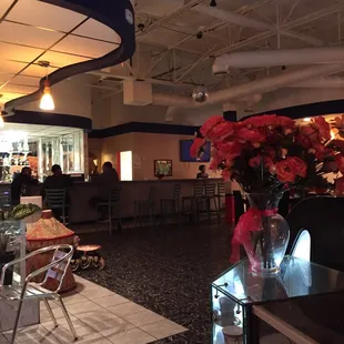 the interior of the restaurant