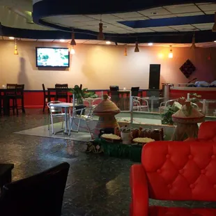 the interior of the restaurant
