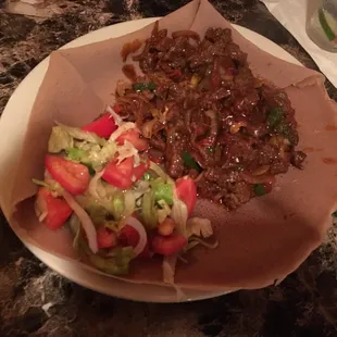 a plate of food