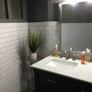 YES, a Clean Bathroom; workers have their own.