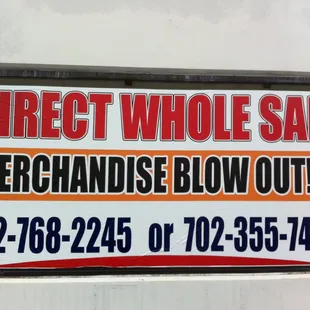 Direct Wholesale Sign