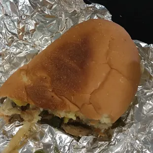 Deluxe Cheese Steak. The other half.
