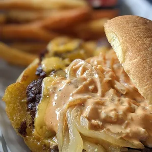 Cheeseburger and fries - Anne