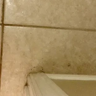 Still dirt left around corners.