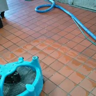 kitchen tile in my restaurant after cleaning