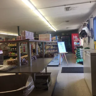 the inside of the store