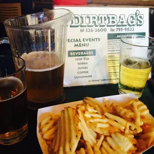 Beers and Dirtfries! Best way to kick off Homecoming 100!