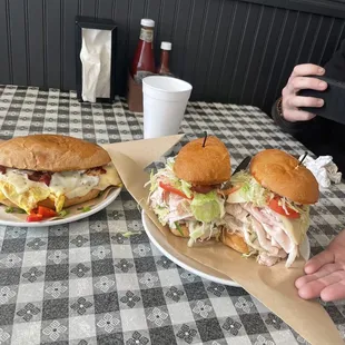 Bacon, egg, n cheese plus the turkey treason