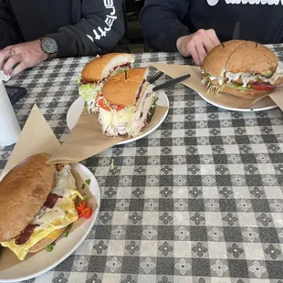 bacon egg n cheese, turkey treason, vera cruz