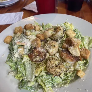 Grilled Lemon Pepper Shrimp Caesar Salad