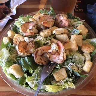 Grilled Lemon Pepper Shrimp Caesar Salad