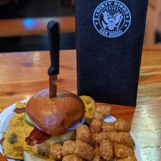 Fried Cheese Cheeseburger